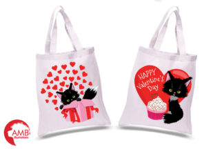 Valentine Cats Clipart