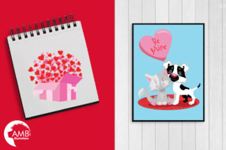 Valentine Cats Clipart