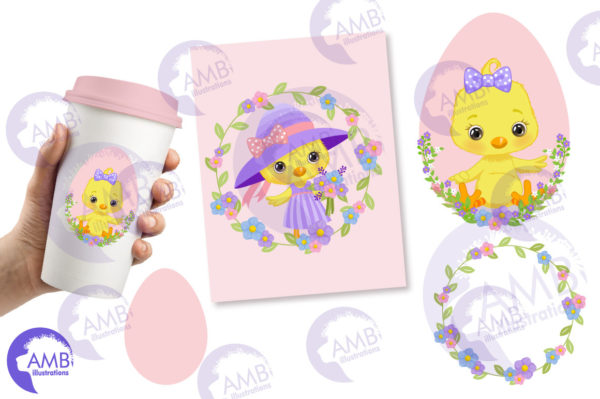 Easter Chicks Clipart Part 1