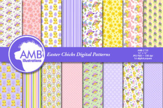 Cute Easter Chicks papers