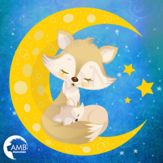Good Night Moon Fox and Baby
