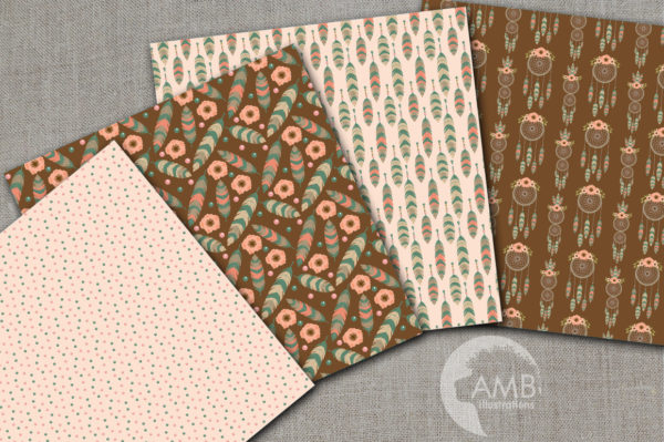 Boho Tribal Floral Patterns