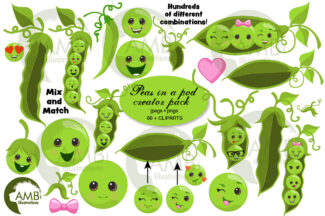 Peas in a Pod diy clipart pack