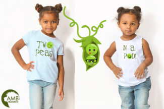 Peas in a Pod diy clipart pack