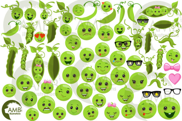 Peas in a Pod diy clipart pack