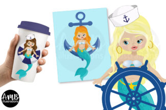 Mermaid Sailor Clipart