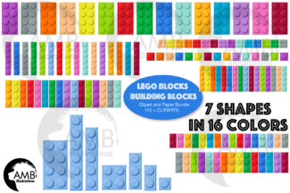 Lego Blocks Clipart Pack