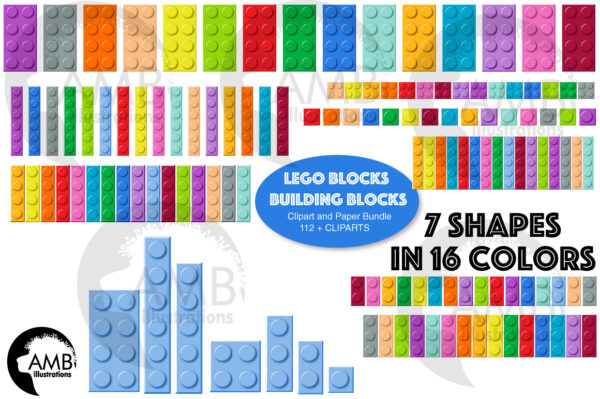 Lego Blocks Clipart Pack