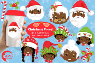 Christmas African American Faces