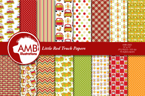 Little Red Vintage truck papers
