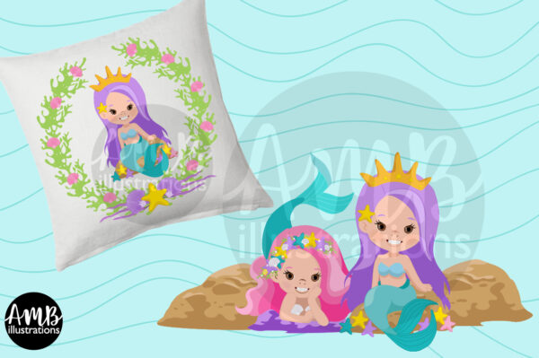 Little Mermaids Clipart