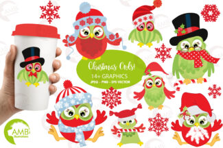 Christmas Holiday Owls