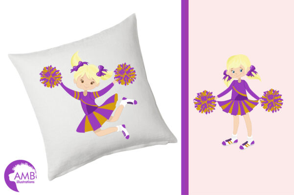 Purple and Gold Cheerleaders