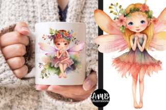 Floral Fairies Clipart