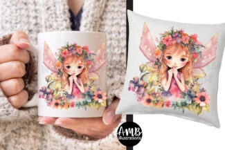 Fairy Watercolor Clipart 1 ANGIE
