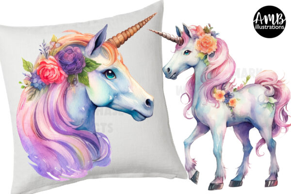 Elegant-unicorns-CLIPART