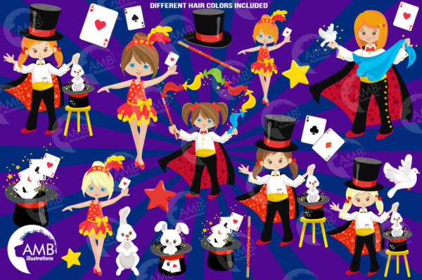 Magician Girl Clipart