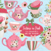 Tea Time Pink Flowers