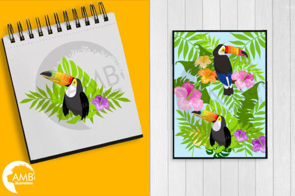 Rainbow Beak Toucan Clipart