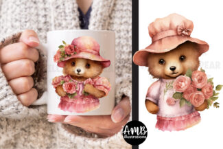 Pink Bears Clipart