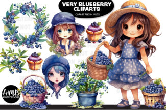 VERY BLUEBERRY CLIPARTS