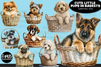 Dogs in a basket