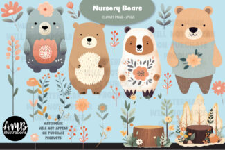 Nursery Bears Clipart